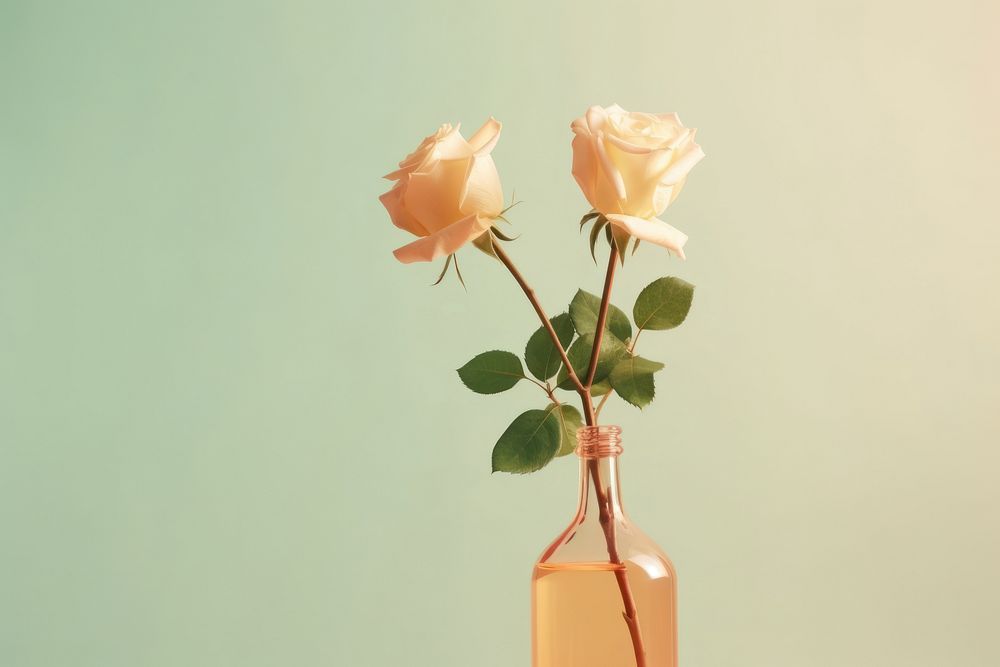 Rose flower plant inflorescence. 