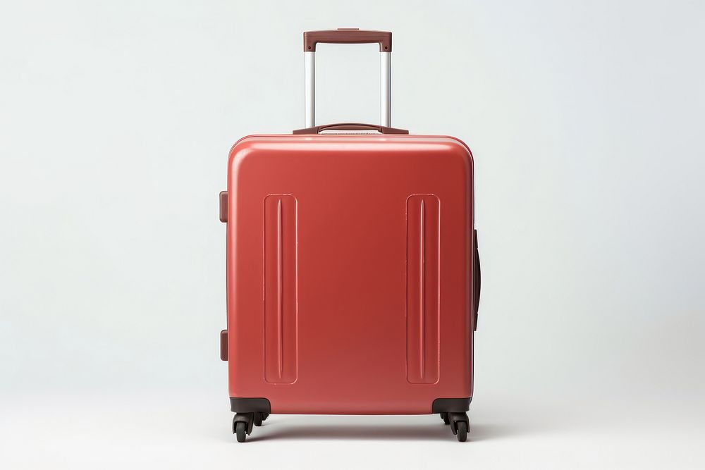 Suitcase luggage white background technology. AI generated Image by rawpixel.