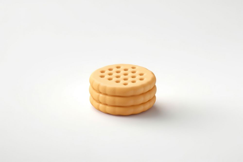 Biscuit food white background confectionery. AI generated Image by rawpixel.