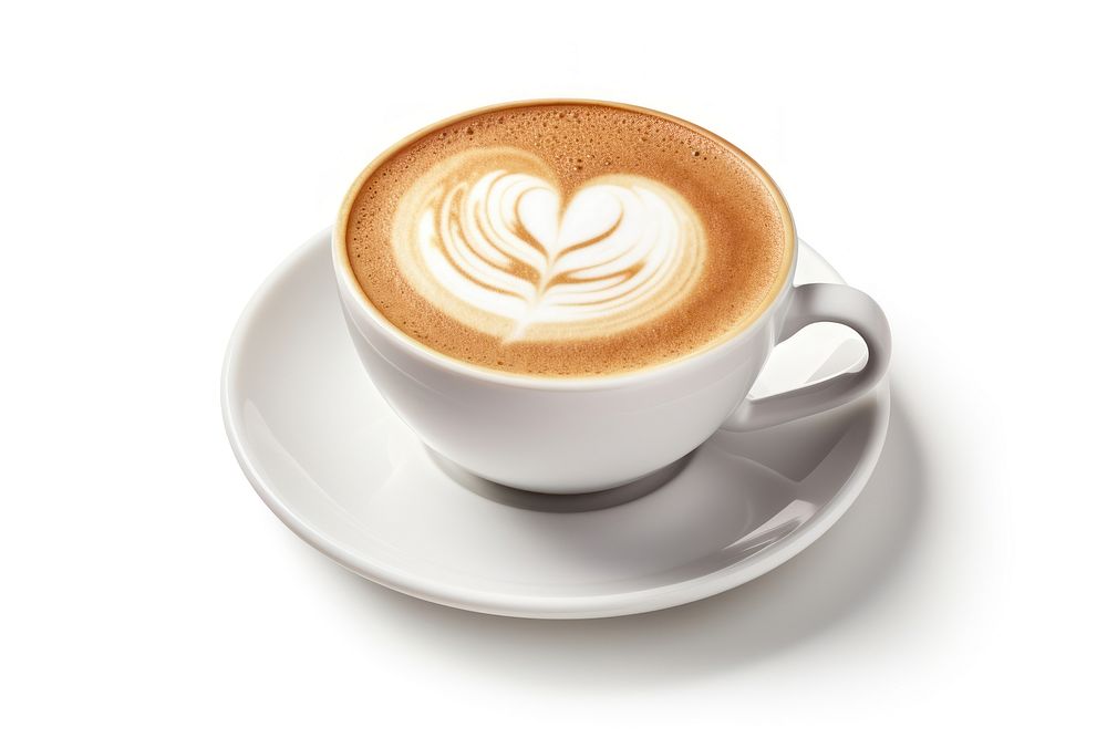 Latte cup cappuccino coffee. AI generated Image by rawpixel.
