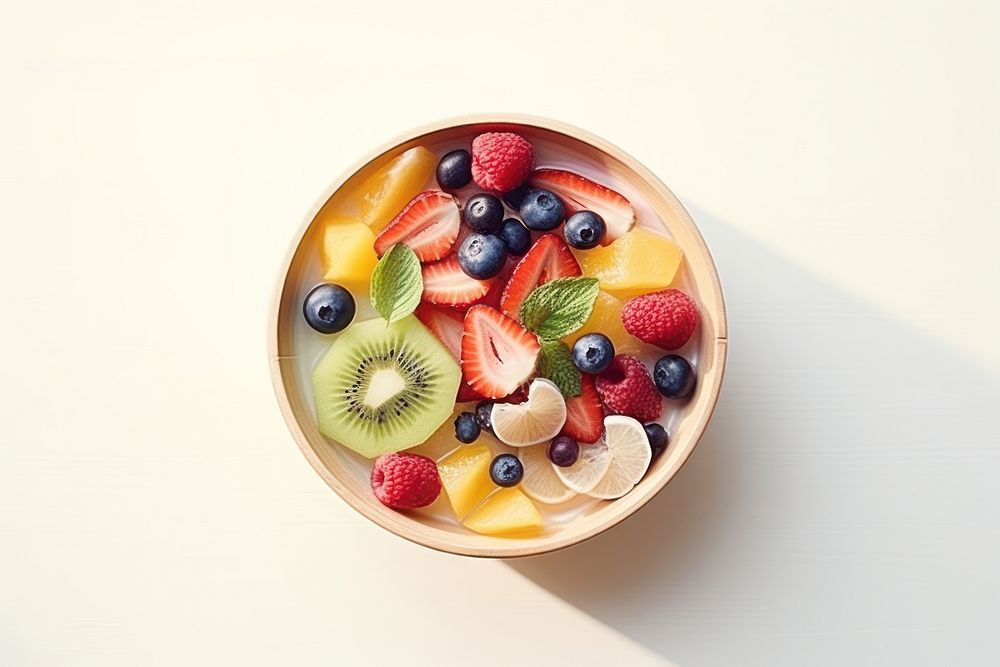Food bowl dessert fruit. AI generated Image by rawpixel.