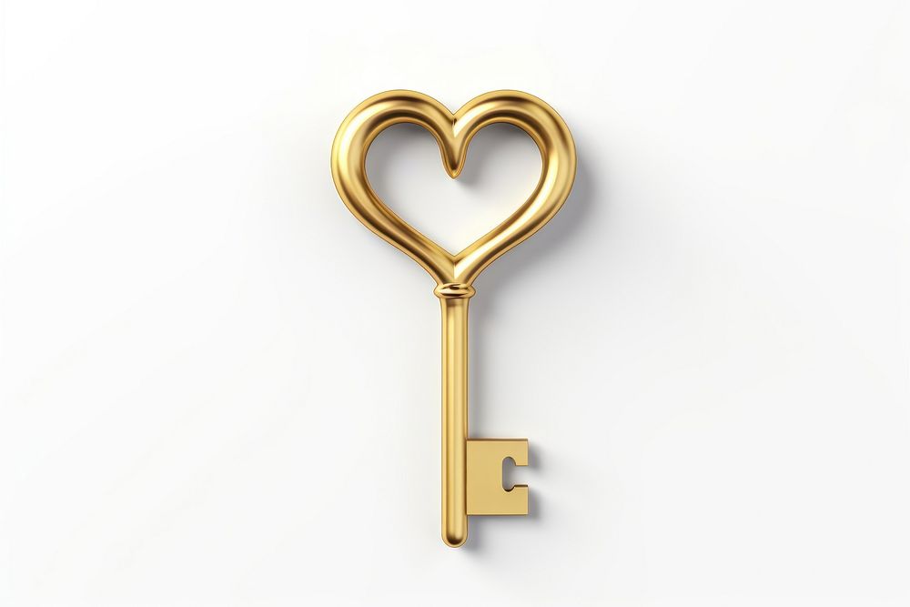 Key jewelry shape heart. AI generated Image by rawpixel.