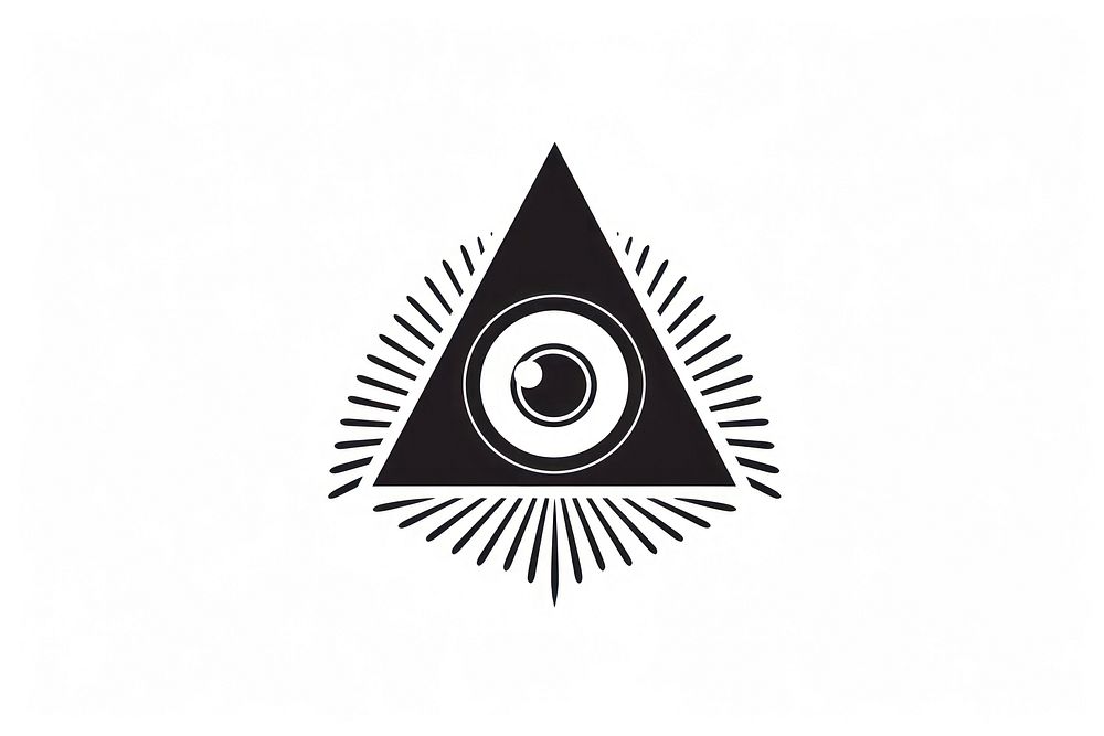 Logo triangle circle symbol. AI generated Image by rawpixel.