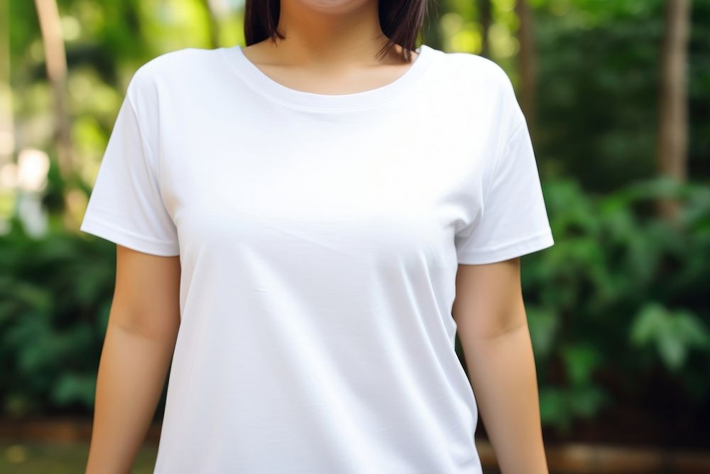 T-shirt outdoors sleeve white. 