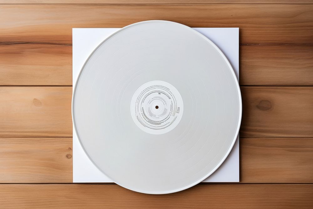 White disk gramophone technology. AI generated Image by rawpixel.