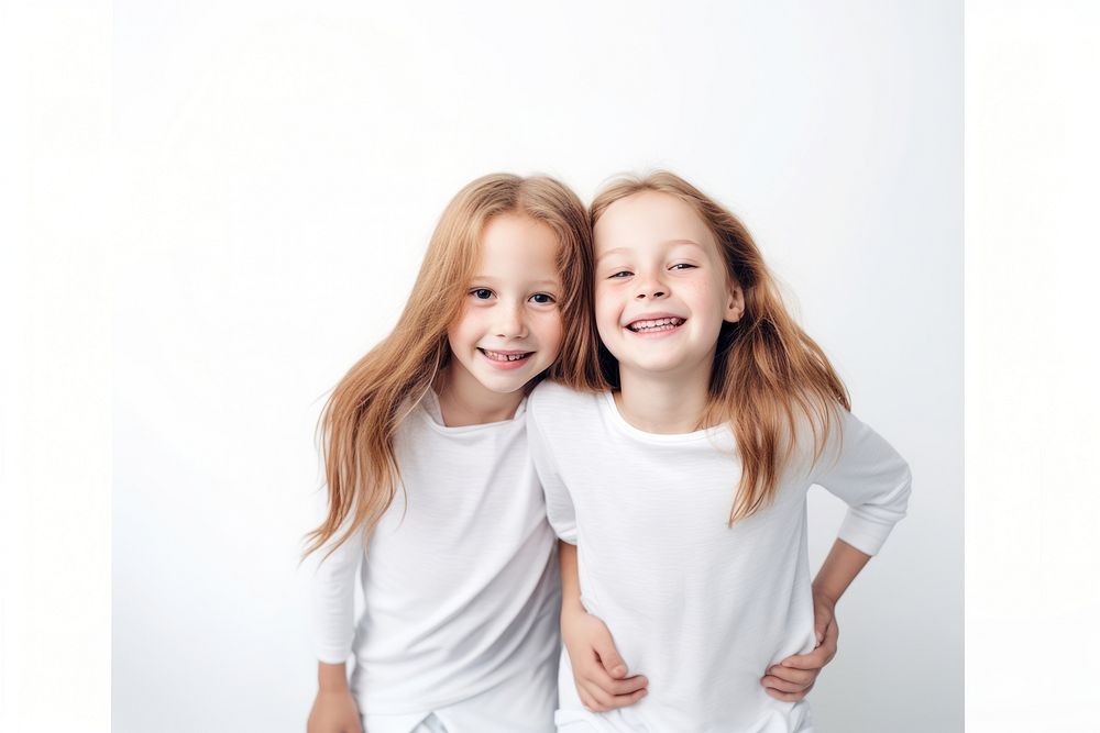 Portrait child smile white. 