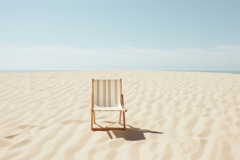 Chair furniture outdoors horizon. AI generated Image by rawpixel.