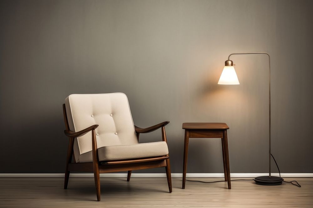Chair furniture armchair light. AI generated Image by rawpixel.