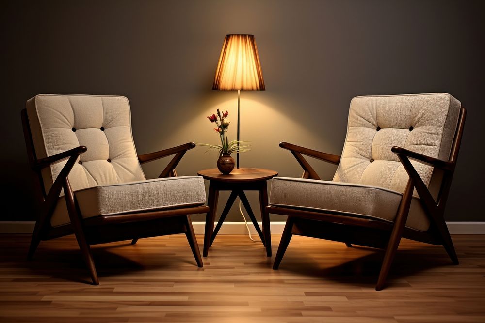 Furniture armchair light lamp.