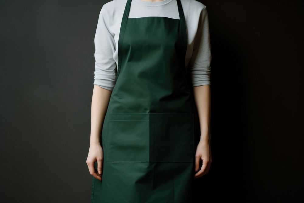 Apron green midsection outerwear. AI generated Image by rawpixel.