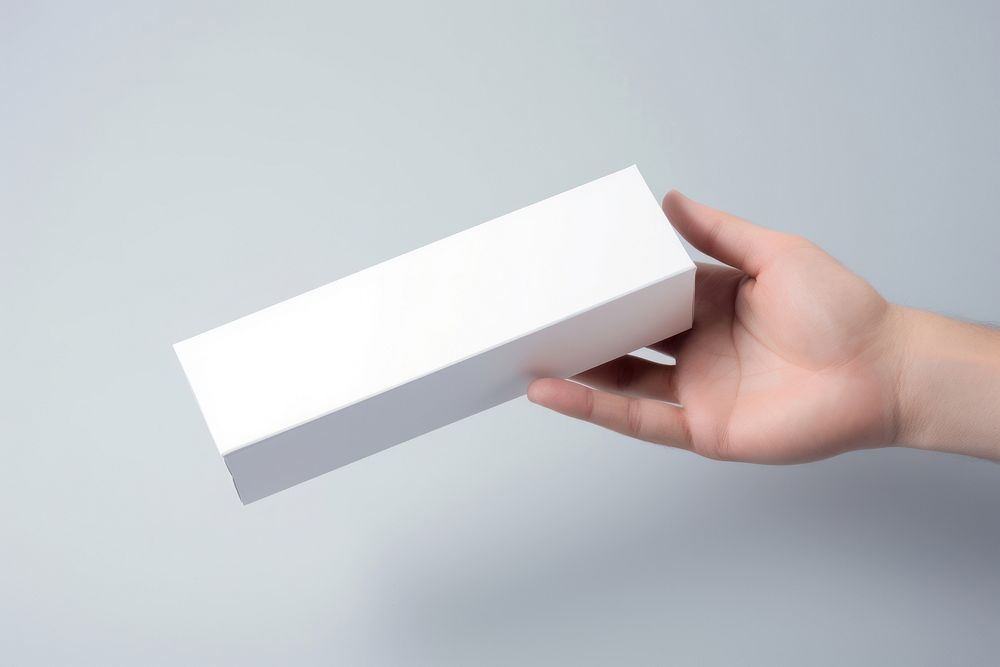 Box holding paper white. 