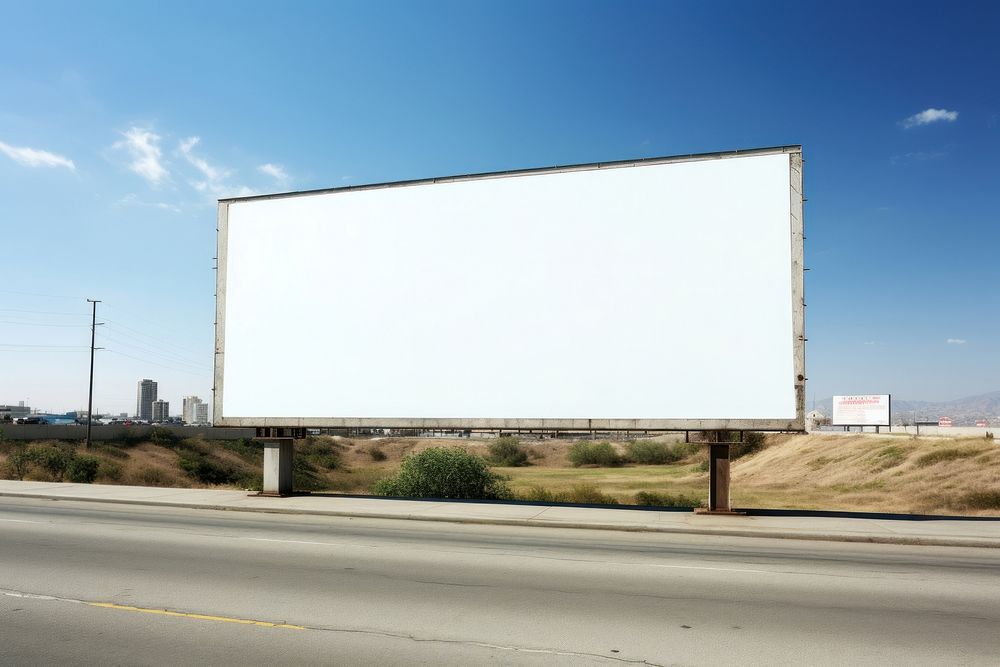 Billboard highway advertisement architecture.