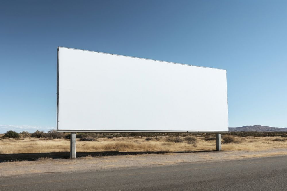 Billboard highway advertisement architecture. 