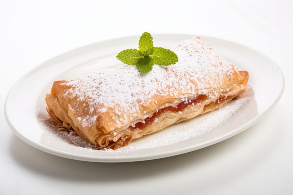 Plate dessert pastry food. AI generated Image by rawpixel.