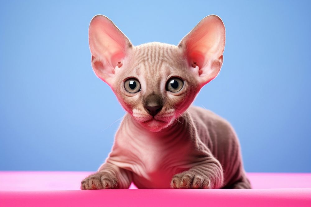 A cute sphinx cat animal mammal pet. AI generated Image by rawpixel.