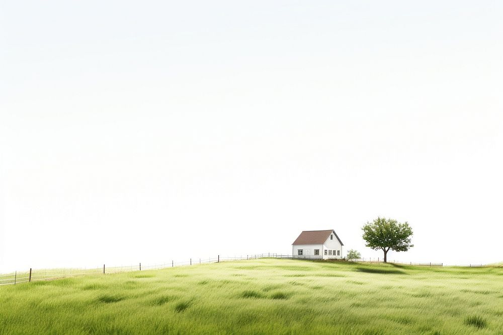 Countryside landscape grassland outdoors. AI generated Image by rawpixel.