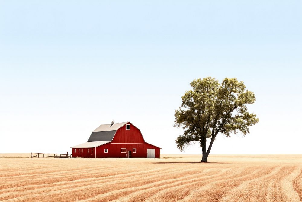 Barn architecture countryside building. 