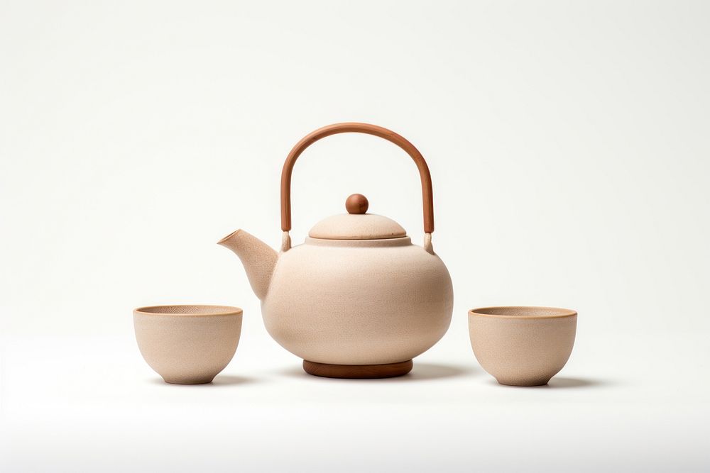 Teapot porcelain tableware pottery. AI generated Image by rawpixel.