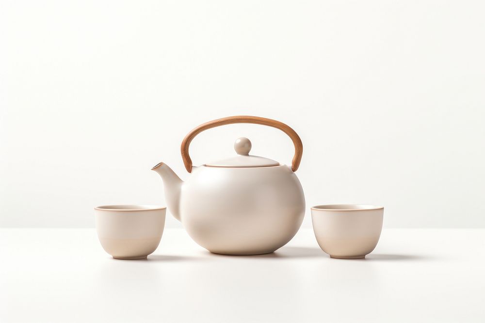 Teapot tableware porcelain pottery. AI generated Image by rawpixel.