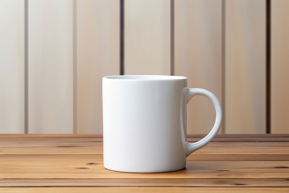 Coffee mug porcelain table. 