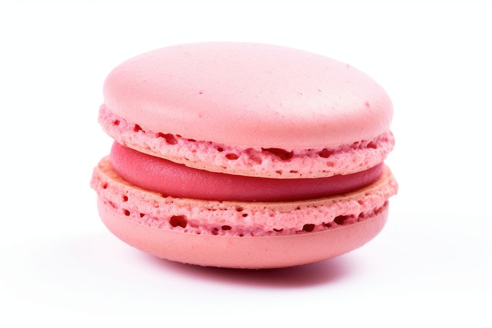 Macarons dessert food white background. AI generated Image by rawpixel.