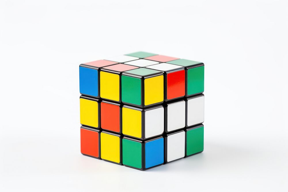 Toy white background rubik's cube dynamite. AI generated Image by rawpixel.