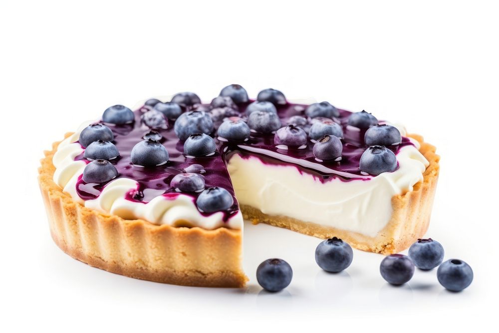 Blueberry cheesecake dessert fruit. AI generated Image by rawpixel.