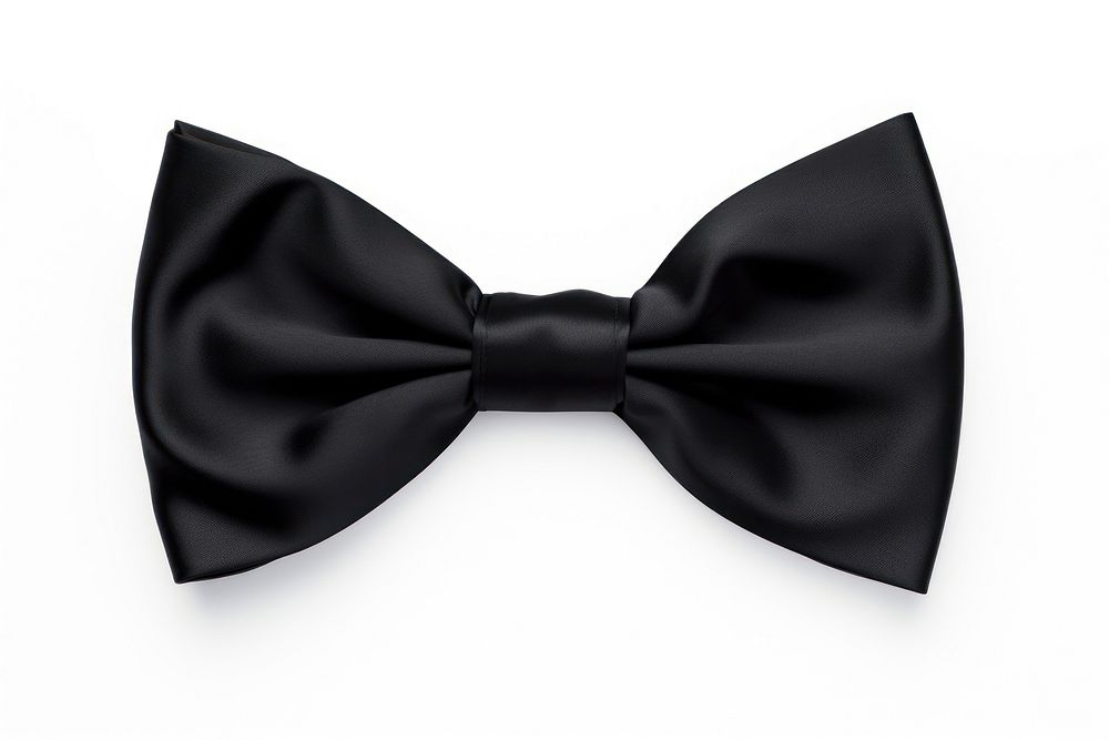 Black white bow white background. AI generated Image by rawpixel.