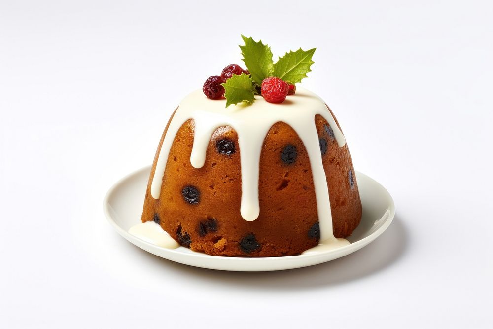 Dessert pudding fruit berry. AI generated Image by rawpixel.