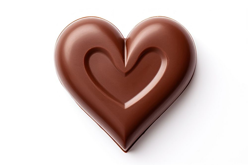 Chocolate heart confectionery dessert. AI generated Image by rawpixel.