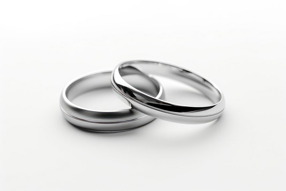 Silver ring platinum jewelry. 