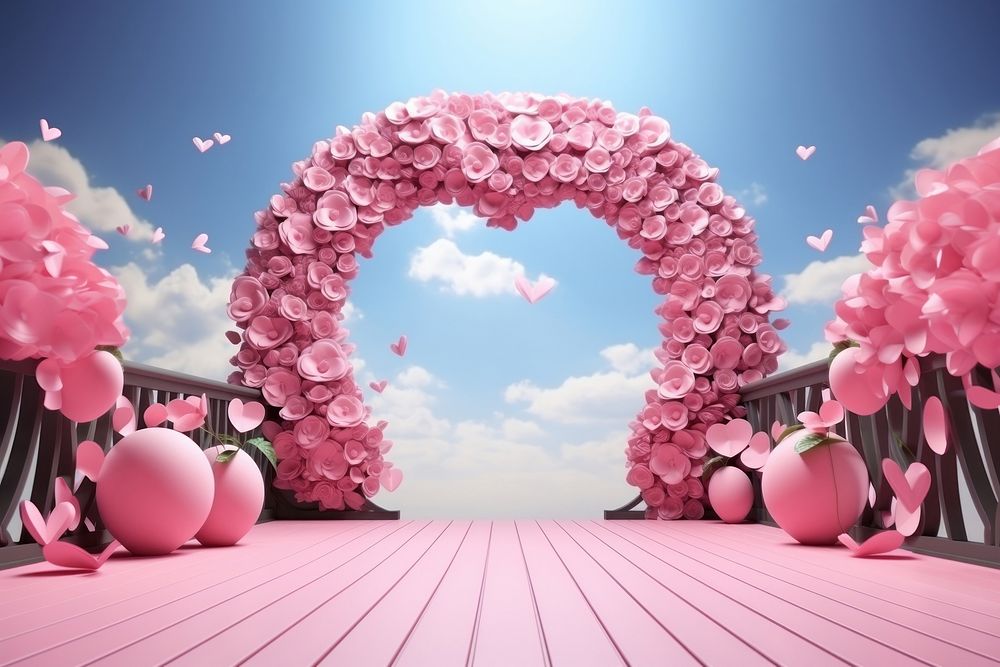 Flower outdoors balloon nature. AI generated Image by rawpixel.