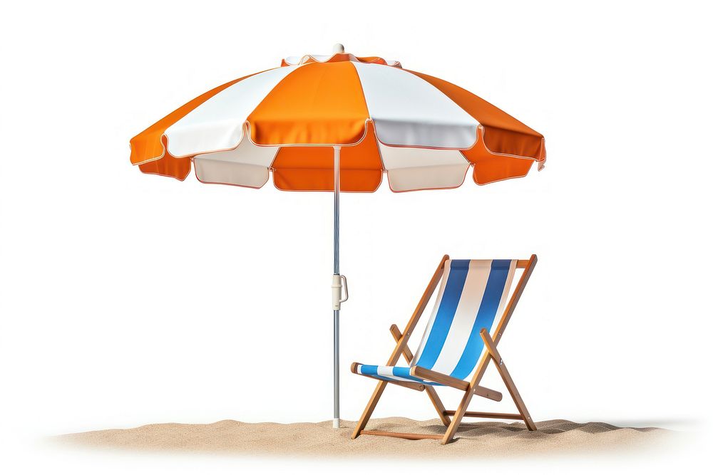 Umbrella chair furniture summer. AI generated Image by rawpixel.
