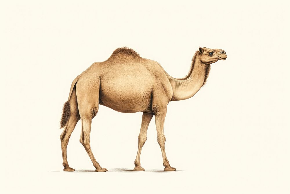 Camel animal mammal wildlife. AI generated Image by rawpixel.