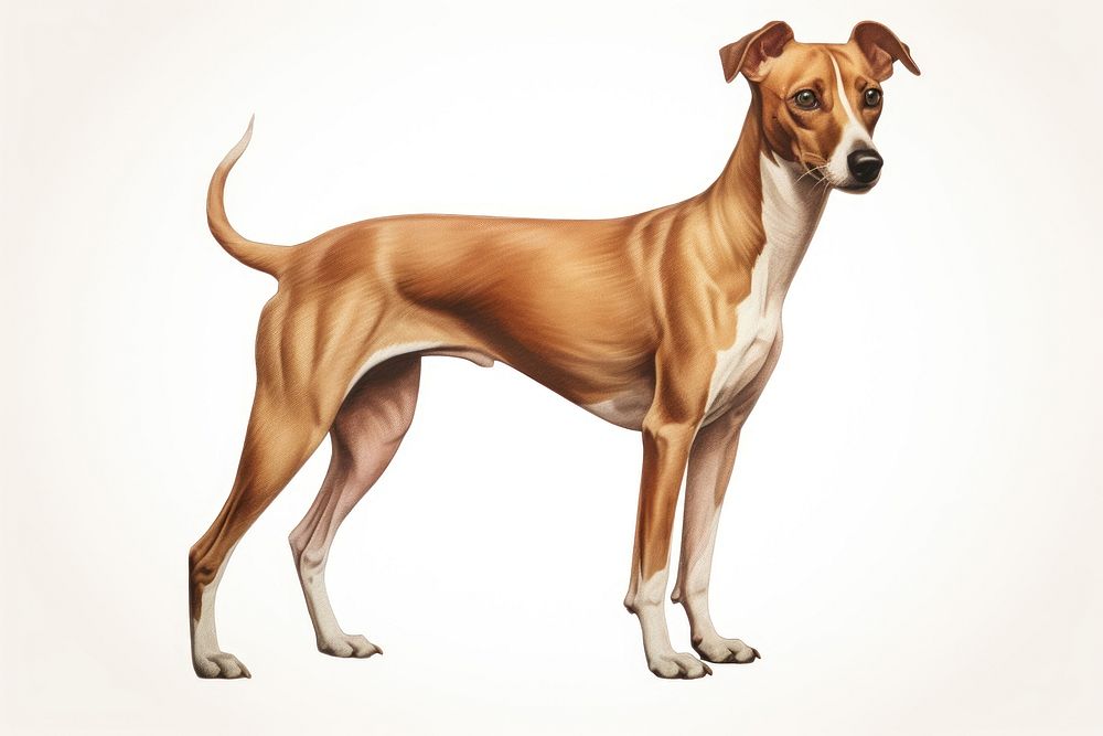 Hound greyhound animal mammal. AI generated Image by rawpixel.