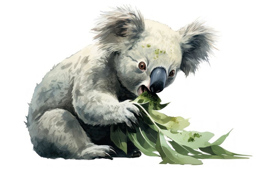 Koala wildlife animal mammal. AI generated Image by rawpixel.