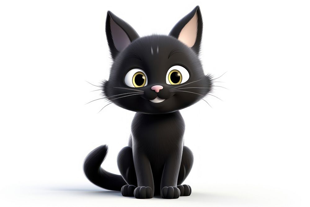 Cartoon animal mammal black. AI | Free Photo Illustration - rawpixel