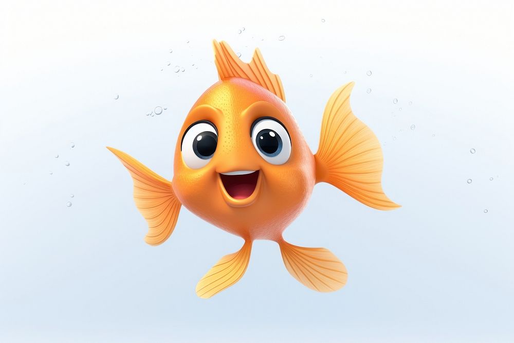 Goldfish cartoon animal pomacentridae. 