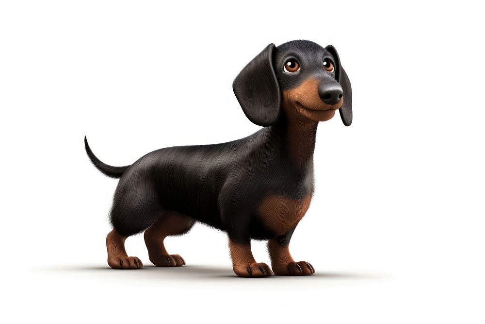 Dog dachshund cartoon animal. AI generated Image by rawpixel.
