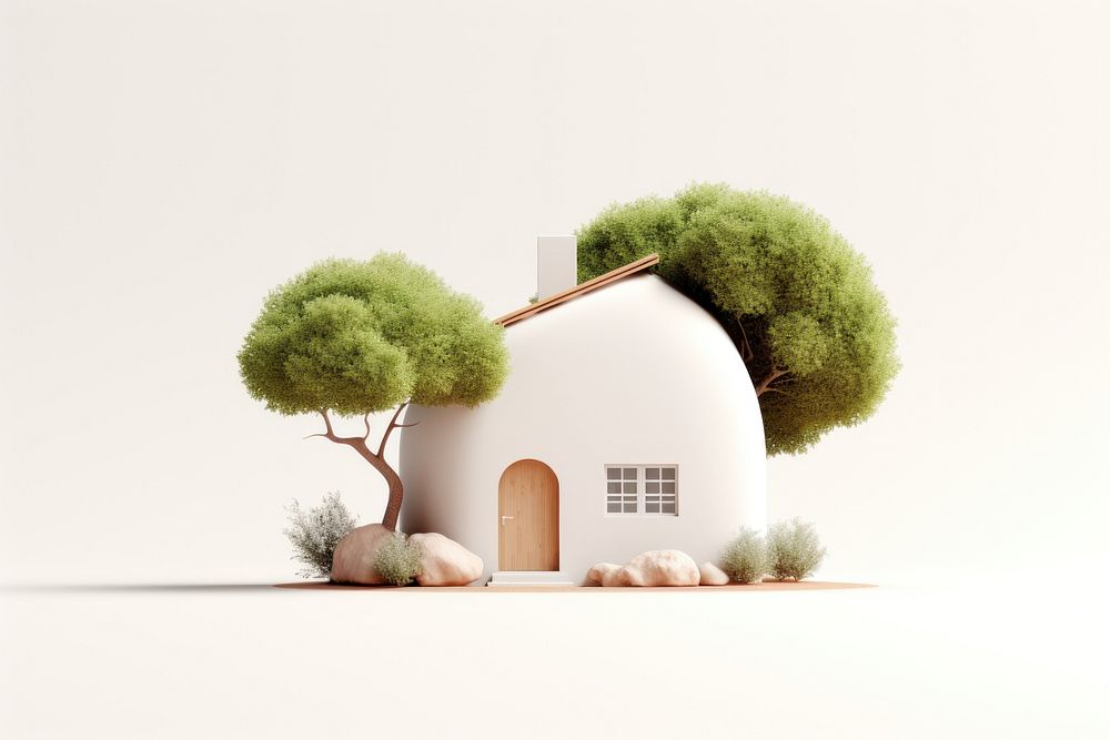 Plant home tree architecture. AI generated Image by rawpixel.