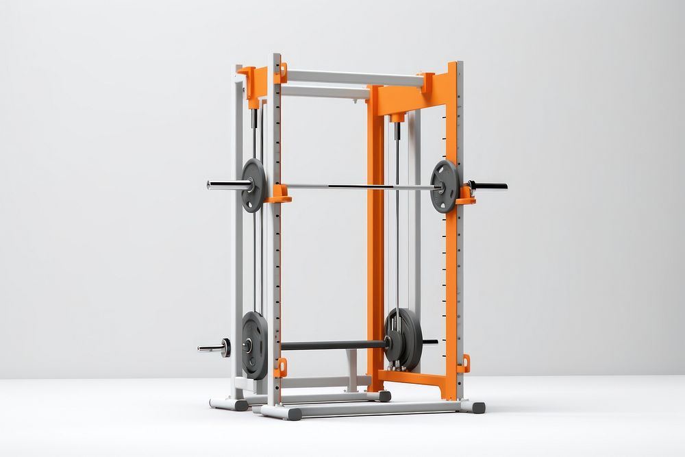 Machine sports gym white background. AI generated Image by rawpixel.