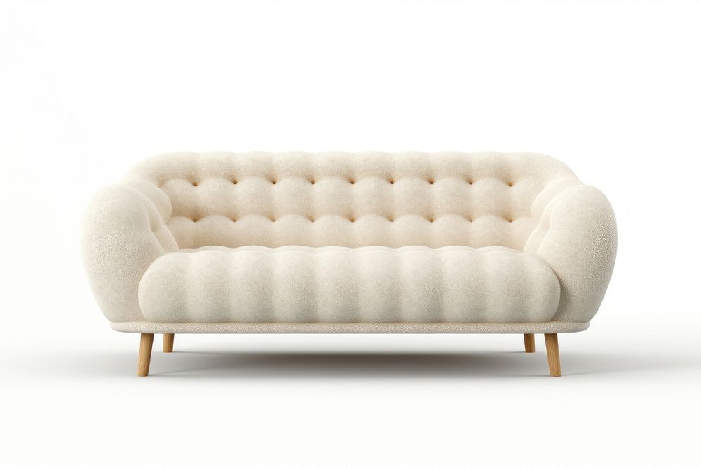 Furniture cushion white sofa. AI generated Image by rawpixel.