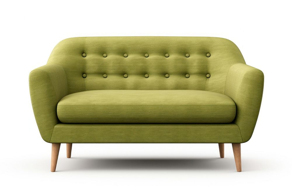 Furniture armchair green sofa. AI generated Image by rawpixel.