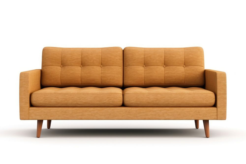 Furniture armchair brown sofa. AI generated Image by rawpixel.
