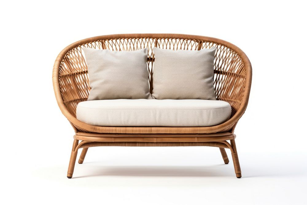 Furniture cushion pillow wicker. AI generated Image by rawpixel.