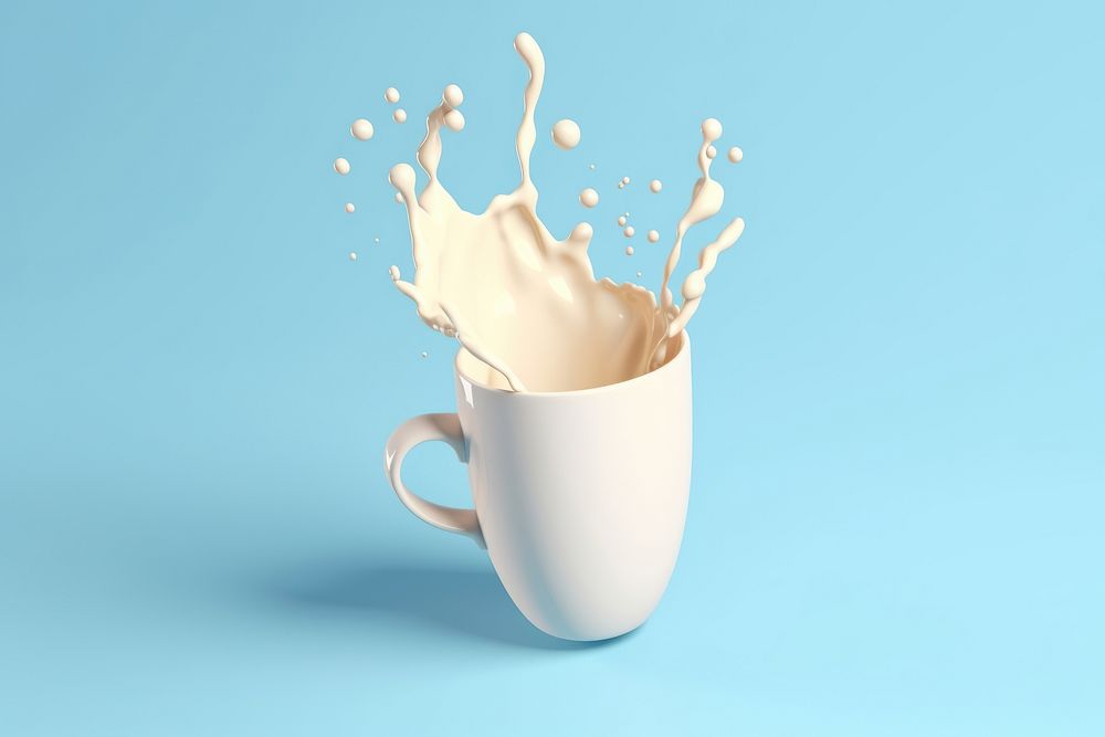 Milk cup mug refreshment. AI generated Image by rawpixel.