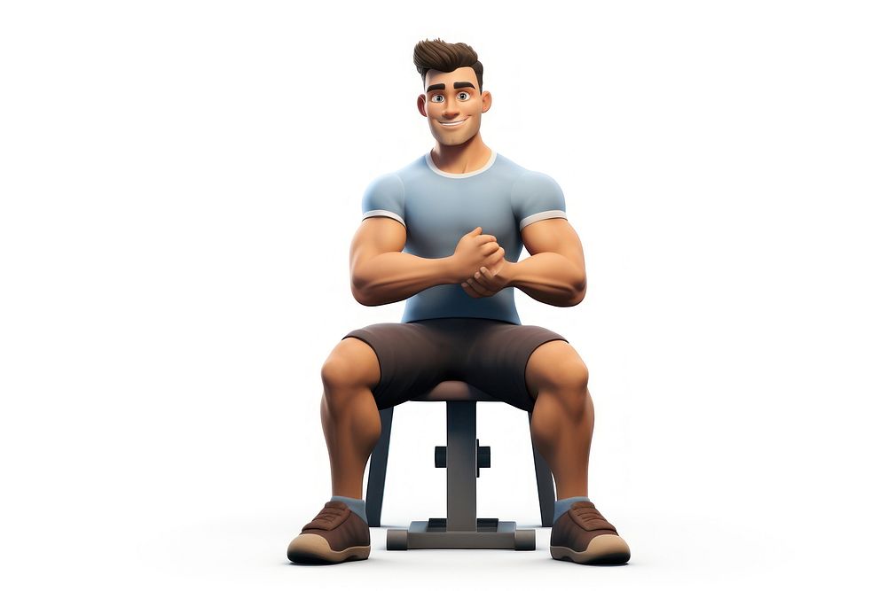 Clothing sitting cartoon sports. AI generated Image by rawpixel.