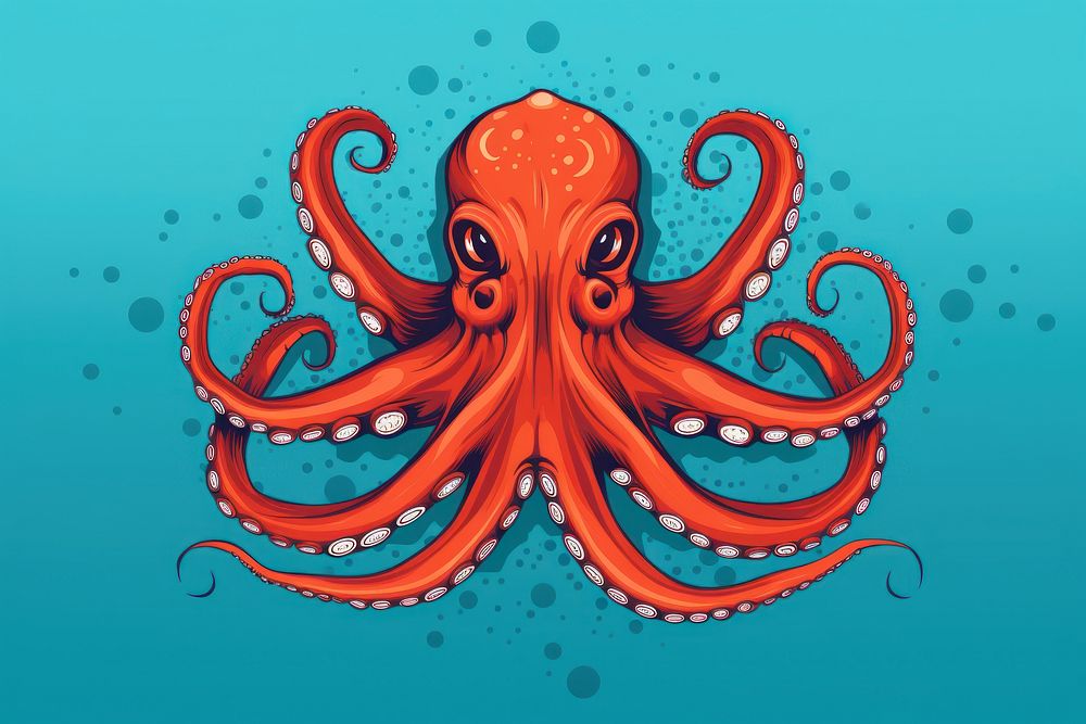 Octopus animal invertebrate transparent. AI generated Image by rawpixel.