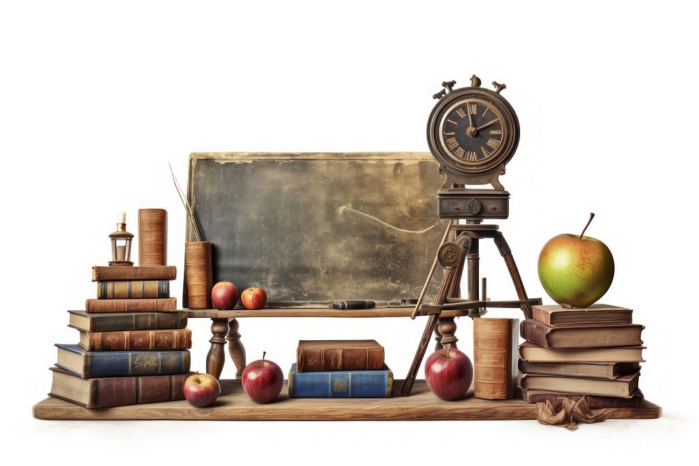 Blackboard education apple fruit. AI generated Image by rawpixel.