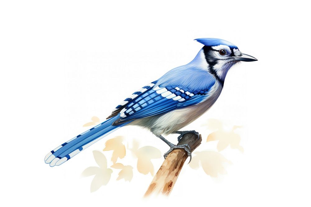 Bird animal blue jay. AI generated Image by rawpixel.